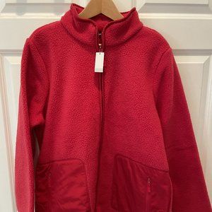 T by Talbots high-low Sherpa fleece jacket, size 1X, NWT